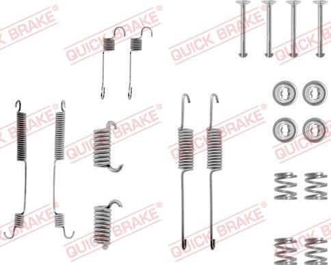 QUICK BRAKE 105-0599 - Комплект принадлежности, спирани челюсти vvparts.bg