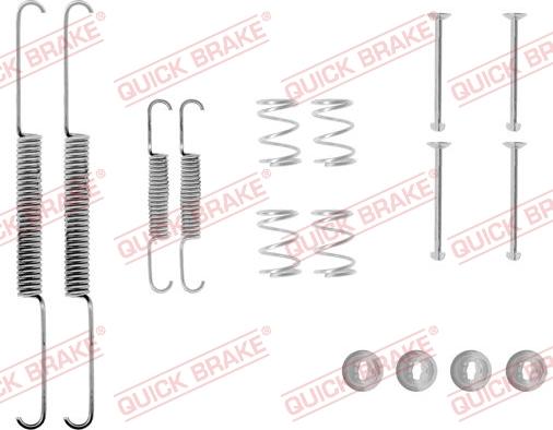 QUICK BRAKE 105-0507 - Комплект принадлежности, спирани челюсти vvparts.bg