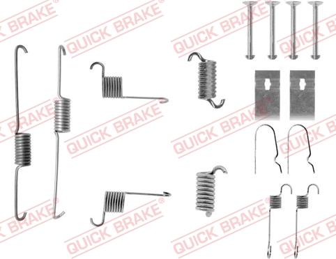 QUICK BRAKE 105-0661 - Комплект принадлежности, спирани челюсти vvparts.bg