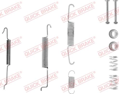 QUICK BRAKE 105-0680-1L - Комплект принадлежности, спирани челюсти vvparts.bg