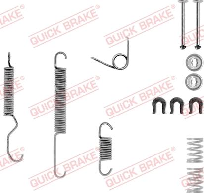 QUICK BRAKE 105-0683-1L - Комплект принадлежности, спирани челюсти vvparts.bg