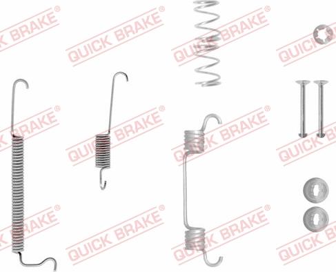 QUICK BRAKE 105-0043-1 - Комплект принадлежности, спирани челюсти vvparts.bg