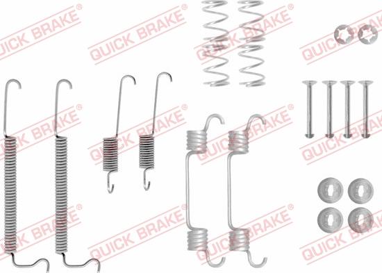 QUICK BRAKE 105-0043 - Комплект принадлежности, спирани челюсти vvparts.bg