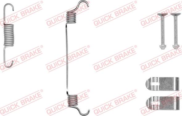 QUICK BRAKE 105-0019-1 - Комплект принадлежности, челюсти за ръчна спирачка vvparts.bg