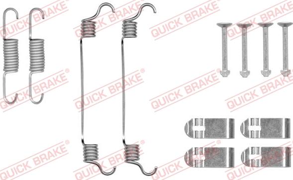 QUICK BRAKE 1050019 - Комплект принадлежности, челюсти за ръчна спирачка vvparts.bg
