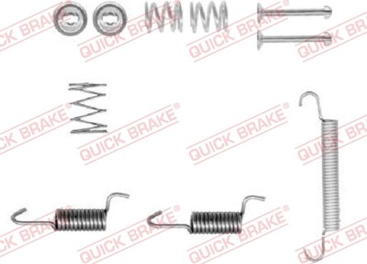 QUICK BRAKE 105-0899-1 - Комплект принадлежности, челюсти за ръчна спирачка vvparts.bg