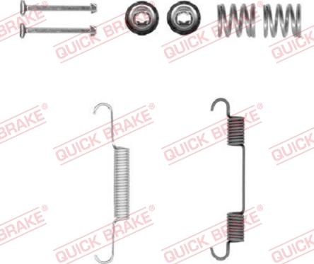 QUICK BRAKE 105-0897-1 - Комплект принадлежности, челюсти за ръчна спирачка vvparts.bg