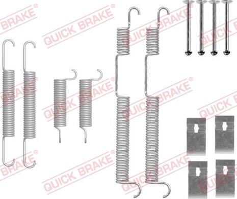 QUICK BRAKE 1050844 - Комплект принадлежности, спирани челюсти vvparts.bg