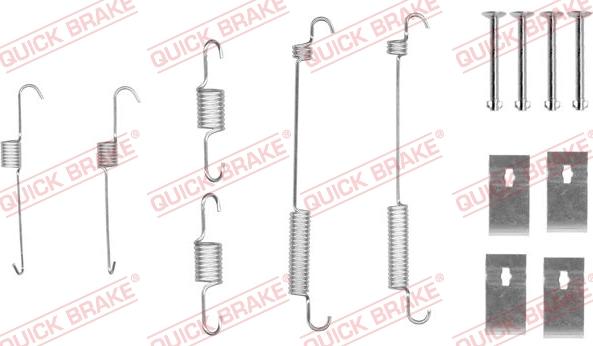 QUICK BRAKE 105-0846 - Комплект принадлежности, спирани челюсти vvparts.bg