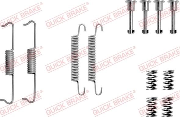 QUICK BRAKE 1050841 - Комплект принадлежности, челюсти за ръчна спирачка vvparts.bg