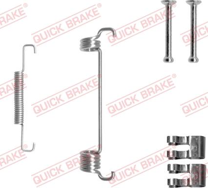 QUICK BRAKE 105-0851-1L - Комплект принадлежности, челюсти за ръчна спирачка vvparts.bg