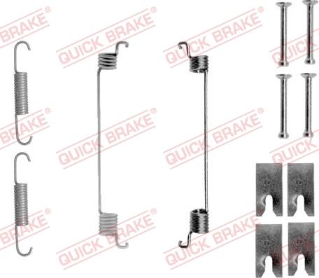 QUICK BRAKE 105-0866 - Комплект принадлежности, спирани челюсти vvparts.bg