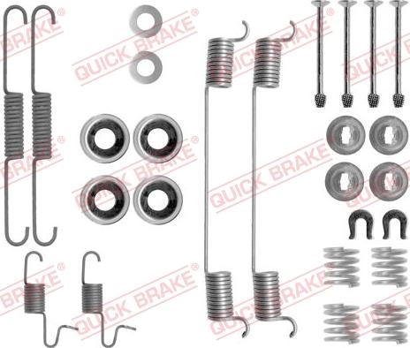 QUICK BRAKE 105-0818 - Комплект принадлежности, спирани челюсти vvparts.bg