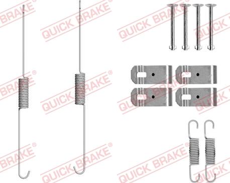 QUICK BRAKE 105-0888 - Комплект принадлежности, спирани челюсти vvparts.bg