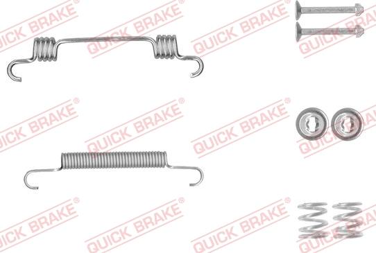 QUICK BRAKE 105-0887-1 - Комплект принадлежности, челюсти за ръчна спирачка vvparts.bg