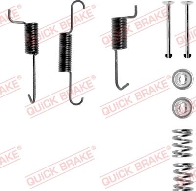 QUICK BRAKE 105-0823-1 - Комплект принадлежности, челюсти за ръчна спирачка vvparts.bg