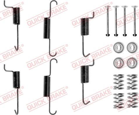 QUICK BRAKE 1050823 - Комплект принадлежности, челюсти за ръчна спирачка vvparts.bg