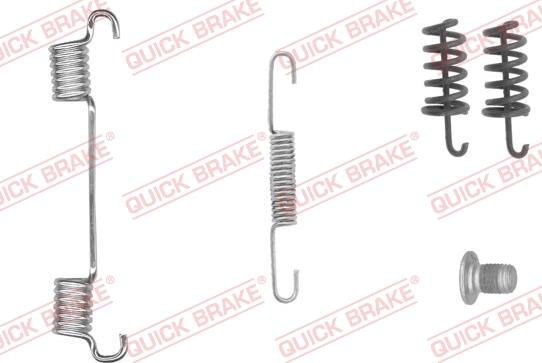 QUICK BRAKE 105-0874-1 - Комплект принадлежности, челюсти за ръчна спирачка vvparts.bg