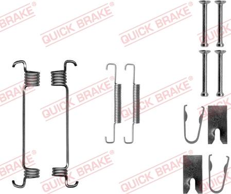 QUICK BRAKE 105-0875 - Комплект принадлежности, челюсти за ръчна спирачка vvparts.bg