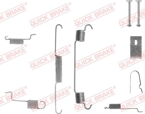 QUICK BRAKE 105-0742-1L - Комплект принадлежности, спирани челюсти vvparts.bg