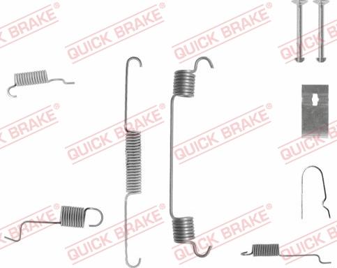 QUICK BRAKE 10507421R - Комплект принадлежности, спирани челюсти vvparts.bg
