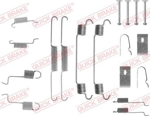 QUICK BRAKE 105-0742 - Комплект принадлежности, спирани челюсти vvparts.bg