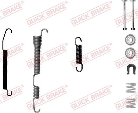 QUICK BRAKE 105-0761-1 - Комплект принадлежности, спирани челюсти vvparts.bg