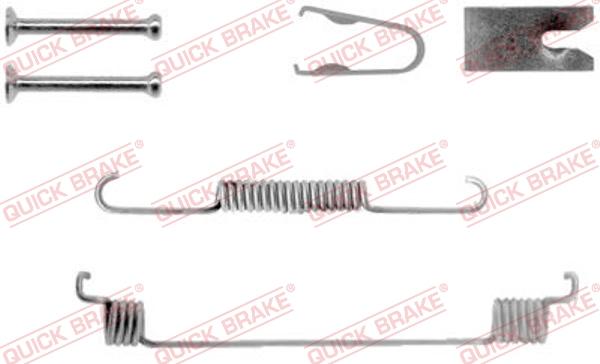 QUICK BRAKE 10507891R - Комплект принадлежности, спирани челюсти vvparts.bg