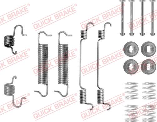 QUICK BRAKE 1050780 - Комплект принадлежности, спирани челюсти vvparts.bg