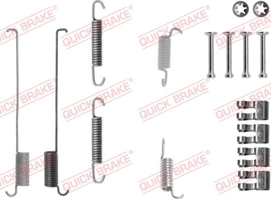 QUICK BRAKE 105-0739 - Комплект принадлежности, спирани челюсти vvparts.bg