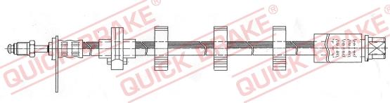 QUICK BRAKE 32.985 - Спирачен маркуч vvparts.bg