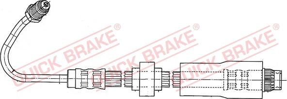 QUICK BRAKE 37.930 - Спирачен маркуч vvparts.bg