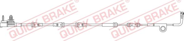 QUICK BRAKE WS 0443 A - Предупредителен контактен сензор, износване на накладките vvparts.bg