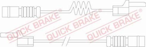 QUICK BRAKE WS 0169 A - Предупредителен контактен сензор, износване на накладките vvparts.bg