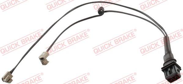 QUICK BRAKE WS 0189 B - Предупредителен контактен сензор, износване на накладките vvparts.bg