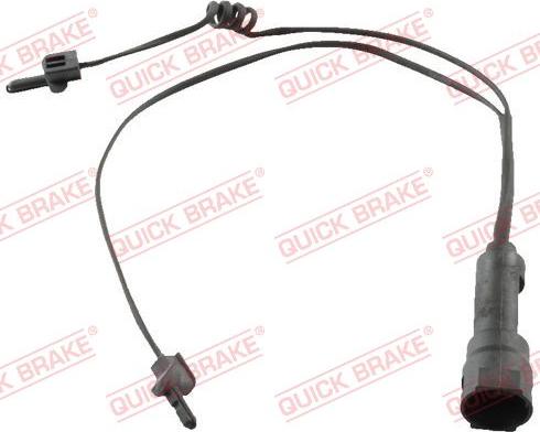 QUICK BRAKE WS 0180 B - Предупредителен контактен сензор, износване на накладките vvparts.bg