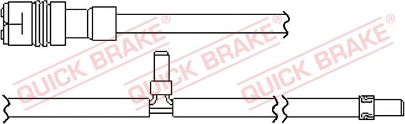 QUICK BRAKE WS 0349 A - Предупредителен контактен сензор, износване на накладките vvparts.bg