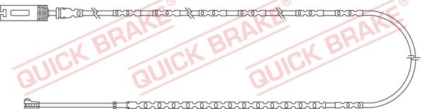 QUICK BRAKE WS 0355 A - Предупредителен контактен сензор, износване на накладките vvparts.bg