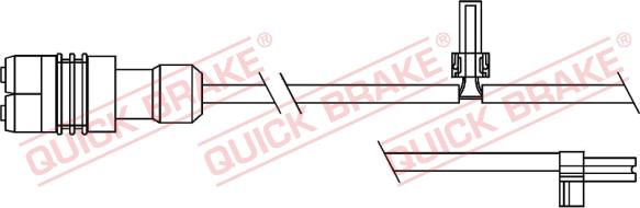 QUICK BRAKE WS 0352 B - Предупредителен контактен сензор, износване на накладките vvparts.bg