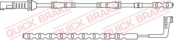 QUICK BRAKE WS 0382 A - Предупредителен контактен сензор, износване на накладките vvparts.bg