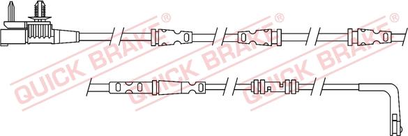 QUICK BRAKE WS 0325 A - Предупредителен контактен сензор, износване на накладките vvparts.bg