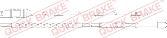 QUICK BRAKE WS 0321 B - Предупредителен контактен сензор, износване на накладките vvparts.bg