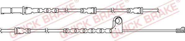 QUICK BRAKE WS 0290 A - Предупредителен контактен сензор, износване на накладките vvparts.bg