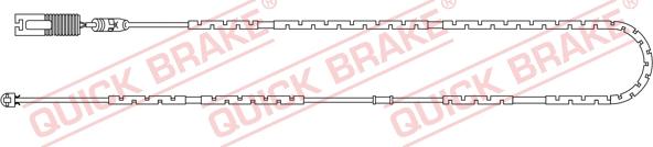 QUICK BRAKE WS 0248 A - Предупредителен контактен сензор, износване на накладките vvparts.bg