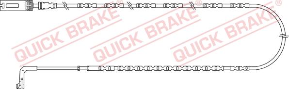 QUICK BRAKE WS 0247 B - Предупредителен контактен сензор, износване на накладките vvparts.bg