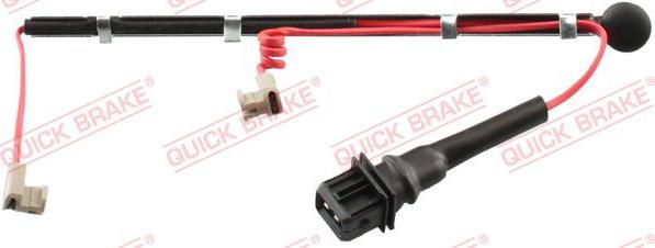 QUICK BRAKE WS 0237 B - Предупредителен контактен сензор, износване на накладките vvparts.bg