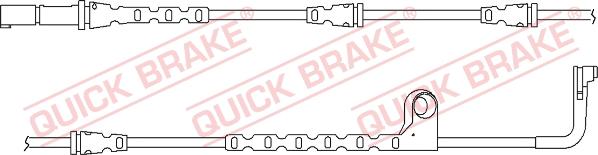 QUICK BRAKE WS 0271 B - Предупредителен контактен сензор, износване на накладките vvparts.bg