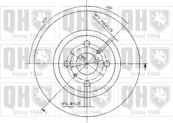 Quinton Hazell BDC4986 - Спирачен диск vvparts.bg