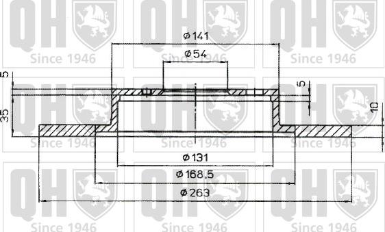 Quinton Hazell BDC4986 - Спирачен диск vvparts.bg