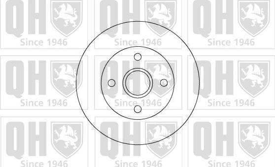 Quinton Hazell BDC4441 - Спирачен диск vvparts.bg